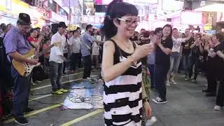 高山青 + The Young Ones + More Than I Can Say + I Love You Baby-3L樂隊 Busking Hong Kong 香港旺角街頭表演 151107