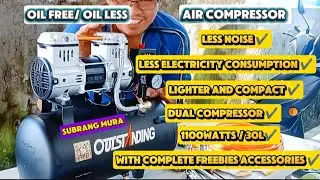 economically at oil free air compressor na subrang malakas at hindi maingay || pasok sa budget mo!!