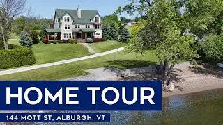 Vermont Home Tour: 144 Mott St, Alburgh, VT | Immaculate Post & Beam Lakefront Home