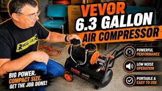 Обзор воздушного компрессора VEVOR 6,3 галлона