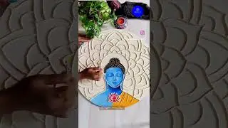 Buddha Lippan Art| Buddha Wall Hanging| Buddha Home Decor Handmade Art| Lippan Art #shorts  #short