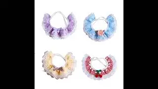 Cute Lace Pet Dog Collar Bowknot Pet Collar Bibs Lovely Dog Cat Necklace Decor | Dog & Cat Supplies