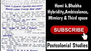 Hybridity Ambivalence Mimicry Cultural Diversity  Cultural Difference Third Space By Homi ky Bhabha