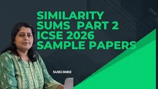 Similarity | Important questions from sample papers | ICSE maths Boards 2026 | Median, B.P.T |part 2