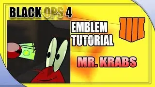 COD BO4 Black Ops 4 Emblem Tutorial -  Mr. Krabs (SPONGEBOB SQUAREPANTS EMBLEMS)