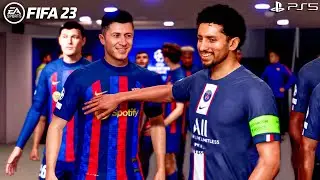 FIFA 23 - BARCELONA Vs PSG Ft. Robert Lewandowski, - UEFA Champions League - Gameplay