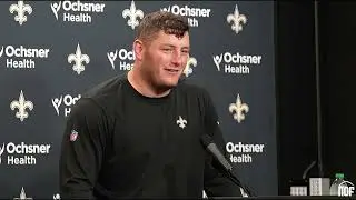 Saints OL Will Clapp talks returning to the Saints and what he sees from tackles Fuaga and Banks