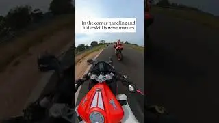 TVS RR310 vs KTM RC 390 on a race track!!! #shorts