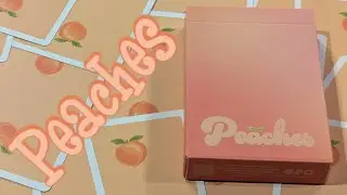 Daily deck review day 508 - Peaches playing cards by Organic playing cards