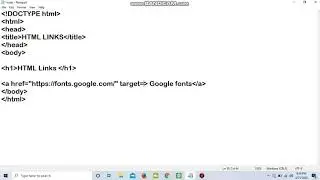 html link, target attribute