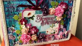 Forever & Always | Romantic/Love Scrapbook Album | Using Bob n Betty papers | *SOLD*