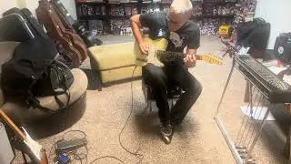 Adam plays Telecaster country solo in E at 120bpm