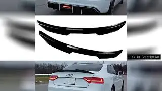PSM Style Rear Boot Roof Lip Spoiler Cap For Audi A5 A5 S-Line S5 8T B8 Coupe 2009-2016  Wing Rear S
