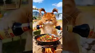 Orange Cat Cooking: A Week's Menu #cat #cooking #orangecat #food #ai #catcooking  #catdailylife