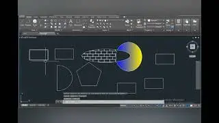 AutoCAD |Rectangle, polygon,move,copy,mirror,hatch, ellipse,stretch,scale commands |part-5 |