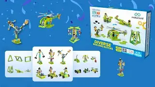 Makerzoid STEAM Diverse Building Blocks   Educational Toys for Boys and Girls