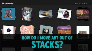 Procreate Stacks   | How to Move Images In and Out of Stacks #procreatetips #stacksinprocreate