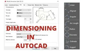 HOW TO USE DIMENSION/DIMENSION STYLE IN AUTOCAD