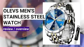 Review: OLEVS Men's Stainless Steel Dress Watch - Stylish & Functional!
