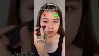 CARA PAKAI BLUSH ON YG BENAR #shorts
