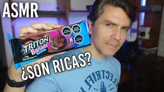 ASMR Probando Las Nuevas Galletas Tritón Bañadas en Chocolate #asmr #asmrvideo