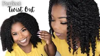 😍🙌🏾 The PERFECT Twist Out on Type 4 Natural Hair U Part Wig| NO Leave Out| HerGivenHair