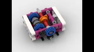 Lego Technic Distribution Transmission with 4 Outputs