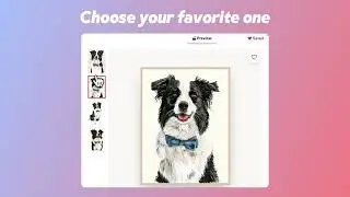 Turn pet photos into pet portraits using AI