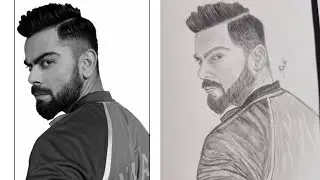 How to draw virat kohli step by step | drawing tutorial | youcandraw| Virat Kohli Art|