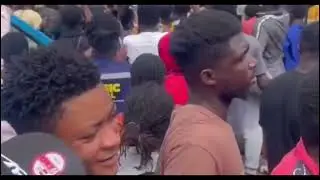 Shatta Wale fans storm EOCO office chanting his song to demand his release after arrest over fraud