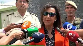 La ministra de Defensa, Margarita Robles visitaba esta mañana el Regimiento de Infantería 'Soria'nº9