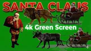 Santa Clause 4K Green Screen | Santa Sleigh, Reindeer & Christmas  VFX | GreenX AI |