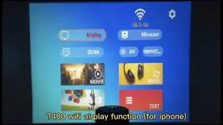 2023 hot mini led projector T400 review |multimedia function|airplay function
