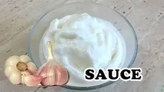 EASY & FAST Lebanese Garlic Sauce | Toum | ثوم | The Cooking Library