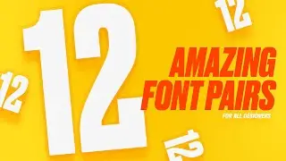 12 AMAZING Free Font Pairs For Graphic Designers!