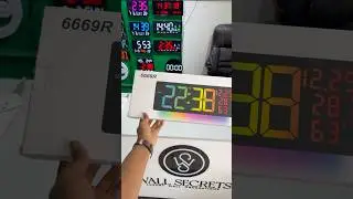 Large RGB LED Digital Wall Clock in Kenya | Model 6669R with Temperature, Humidity & Night Light