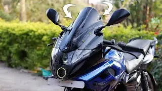 Pulsar 220 Bubble Windshield