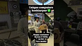 Happy customer at unique computers Hoshiarpur laptop wholesale shop in Hoshairpur
