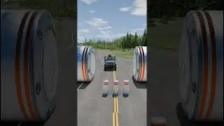 Cement Truck vs Hydraulic Crush - BeamNG.Drive  #beamngdrive  #crashdrive