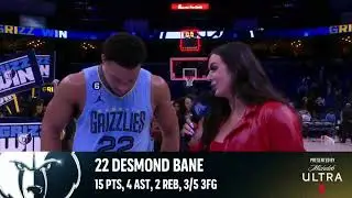 Walk Off Interview with Desmond Bane after the win over the San Antonio Spurs
