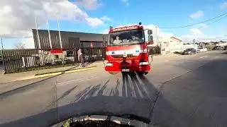 B-9, Bomberos Los Angeles. salida a 10-6(emanaci&oacute;n de gas). Novena Compa&ntilde;&iacute;a de Bombero