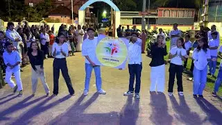 Flash mob performed by Jesus Youth members at Loreto Church