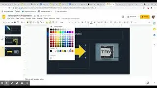 Insert Shape in Google Slides