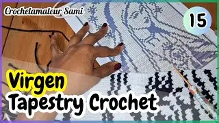 15. Virgen María tejida a crochet en Tapestry Crochet | Paso a Paso Virgen Maria para Principiantes.