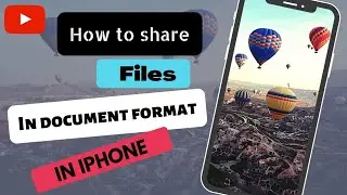 How to send document file in Iphone.. #technology #apple #iphonetricks #ncsmusic #iphone