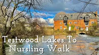 Testwood Lakes To Nursling Walk (Dolby Vision HDR)