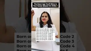 Comment your DOB code👇The exact age your career takes off is hidden in your birth date.