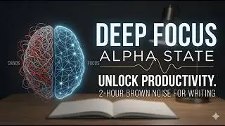 2 Hours Brown Noise Writing Boost | Deep Focus for Creativity & Flow