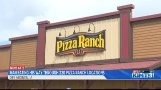 Iowa man is eating his way through 220 Pizza Ranch locations
