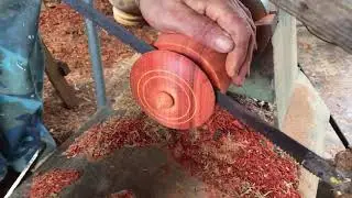 Como fazer uma tigela de madeira com tampa de madeira vermelha